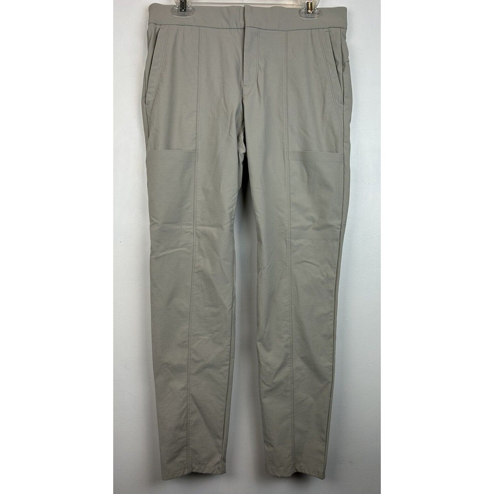Athleta Pants Womens 8 Wander Stash Skinny Beige Chino Flat Front Casual